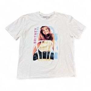 Brittany Spears Vintage Band Tee Shirt White XL